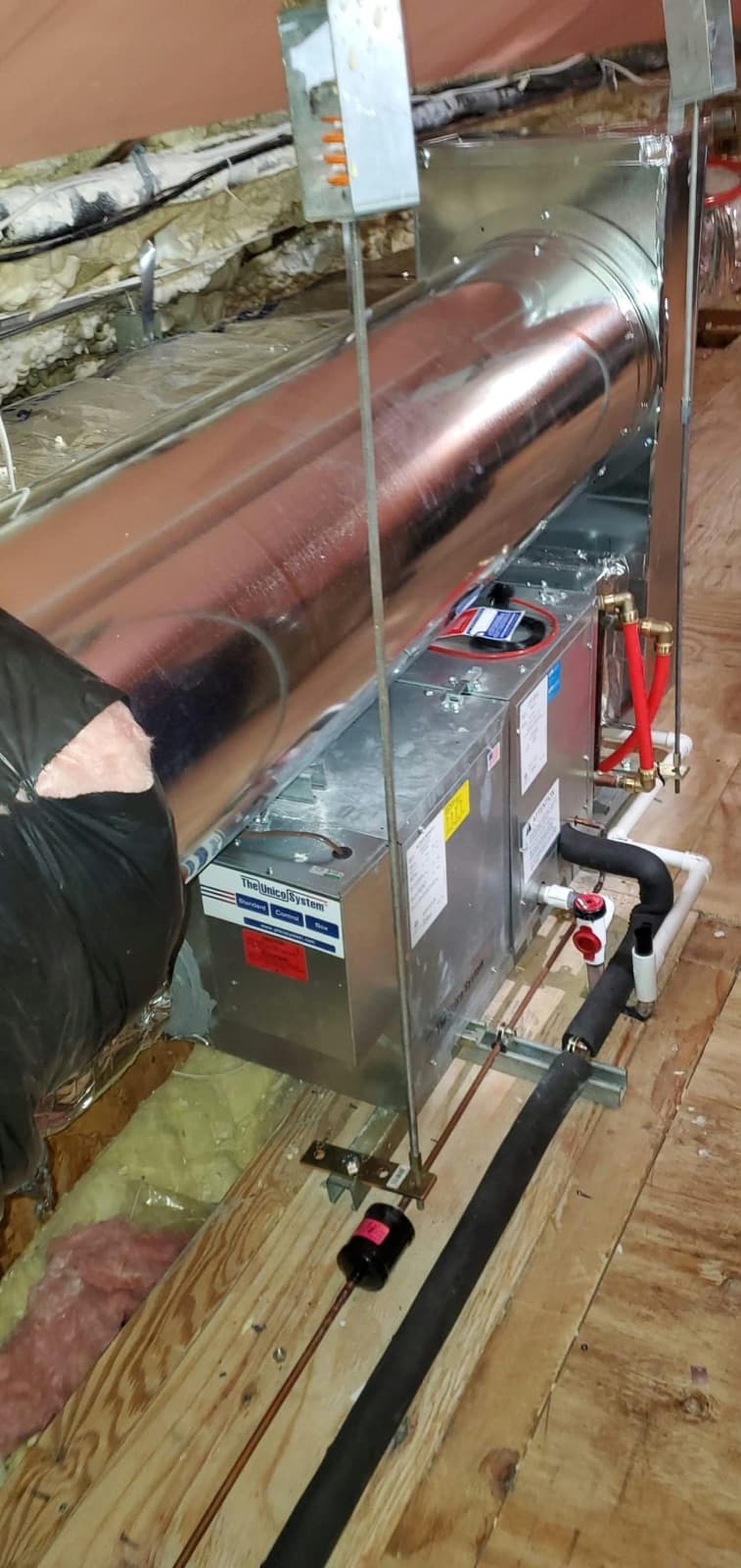 Retrofit — High-Velocity Air Handler — Attic Install