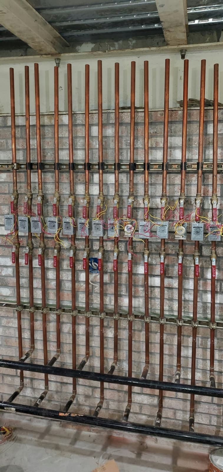 Industrial Plumbing — Copper Riser & Zone Piping